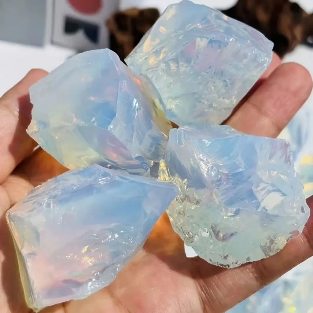 40g/120g/240g Natural Opal Rough Stone, Irregular Mineral Specimen, Diffuser stone, Fish Tank Garden Bonsai Home Decoration Gift