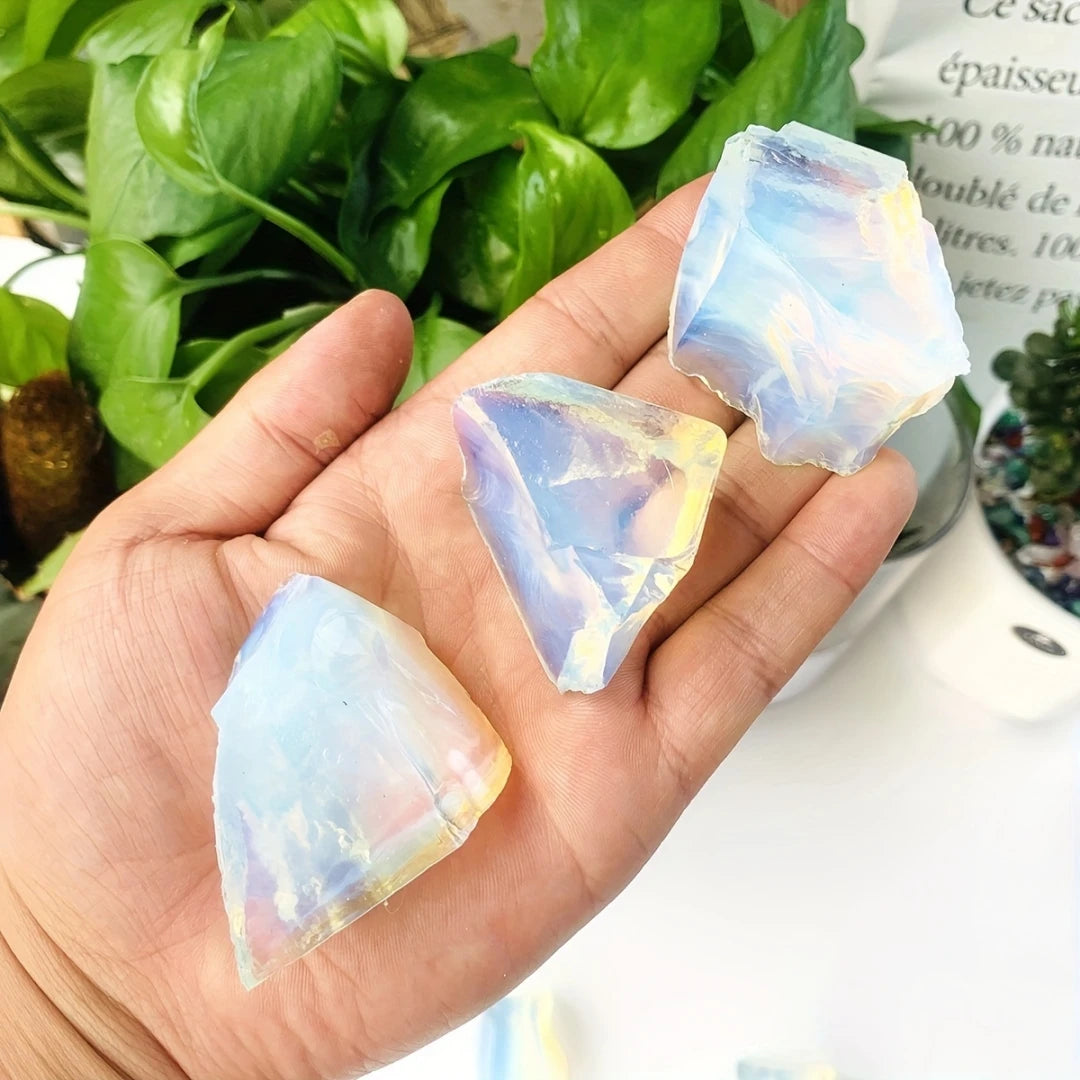 40g/120g/240g Natural Opal Rough Stone, Irregular Mineral Specimen, Diffuser stone, Fish Tank Garden Bonsai Home Decoration Gift