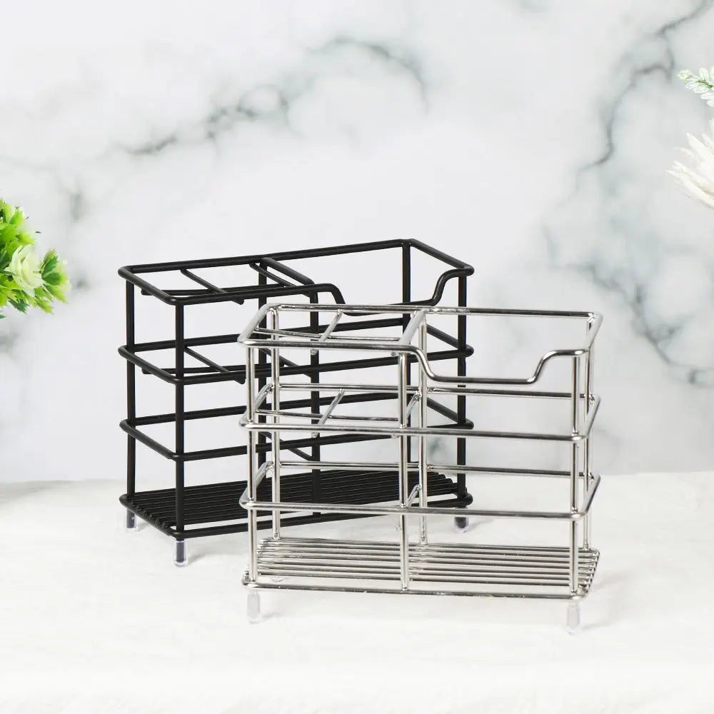 Multi-function Stainless Steel Rustproof Bathroom Toothbrush Holder Cosmetics Vanity Countertops Storage Rack