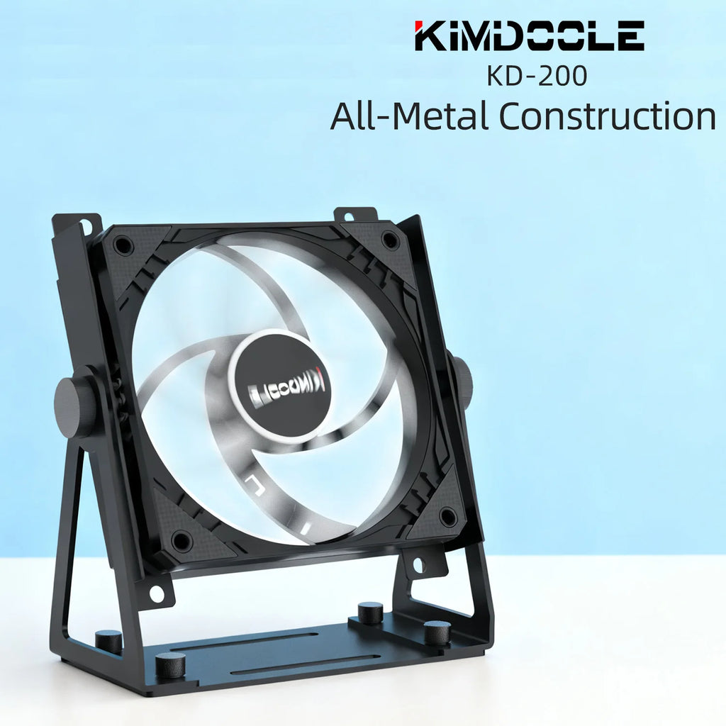 Multi-Purpose Desktop Fan Stand That 360 Degrees Rotation Suitable For 120mm And 140mm PC Cases External Cooling Fans