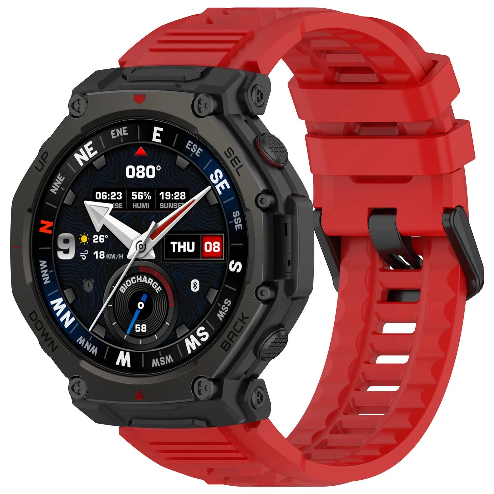 Silicone Band For Huami Amazfit T-rex 3 pro 48mm  Elastic Sport Strap For T-rex3 Pro Smartwatch Bracelet Replacement Accessories