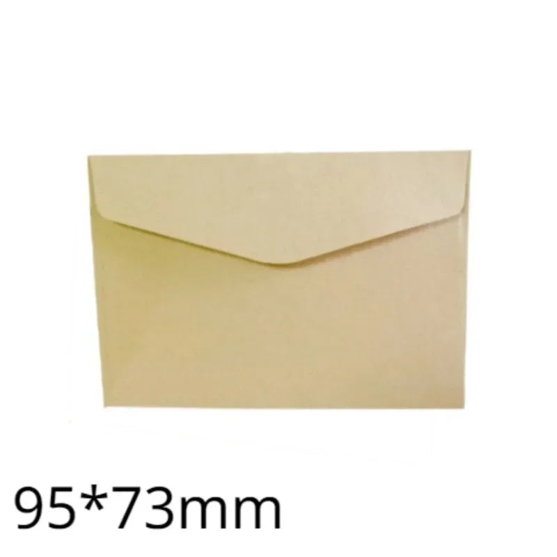 10-100 pcs Classical White Kraft Blank Mini Paper Window Envelopes Wedding Invitation Envelope Gift Envelope