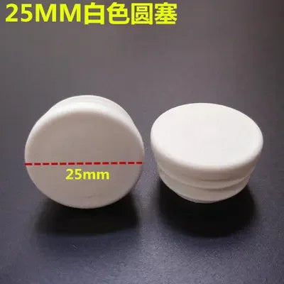 10pcs White square plastic pipe plug round cap tube end inner plug Furniture Leg Blanking hole dust cover Feet Protector  ﻿