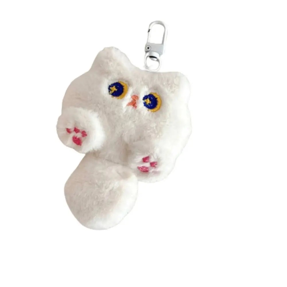 Kawaii Soft Stuffed Animal Little Cat Keychain Plush Bag Car Pendant Keychain DIY Trinket Kids Stuffed Animal Toys