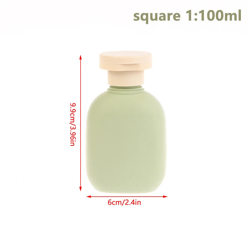 100ML-500ML Foaming Soap Dispensers Refillable Bottles Flip Lotion Bottles Avocado Green Plastic Shampoo Shower Gel