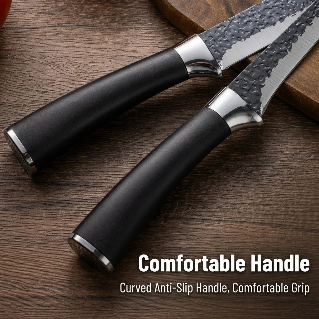 1/2-piece kitchen knife set Japanese stainless steel kitchen knives with nonslip handles sharp for meat cutting and bone removal