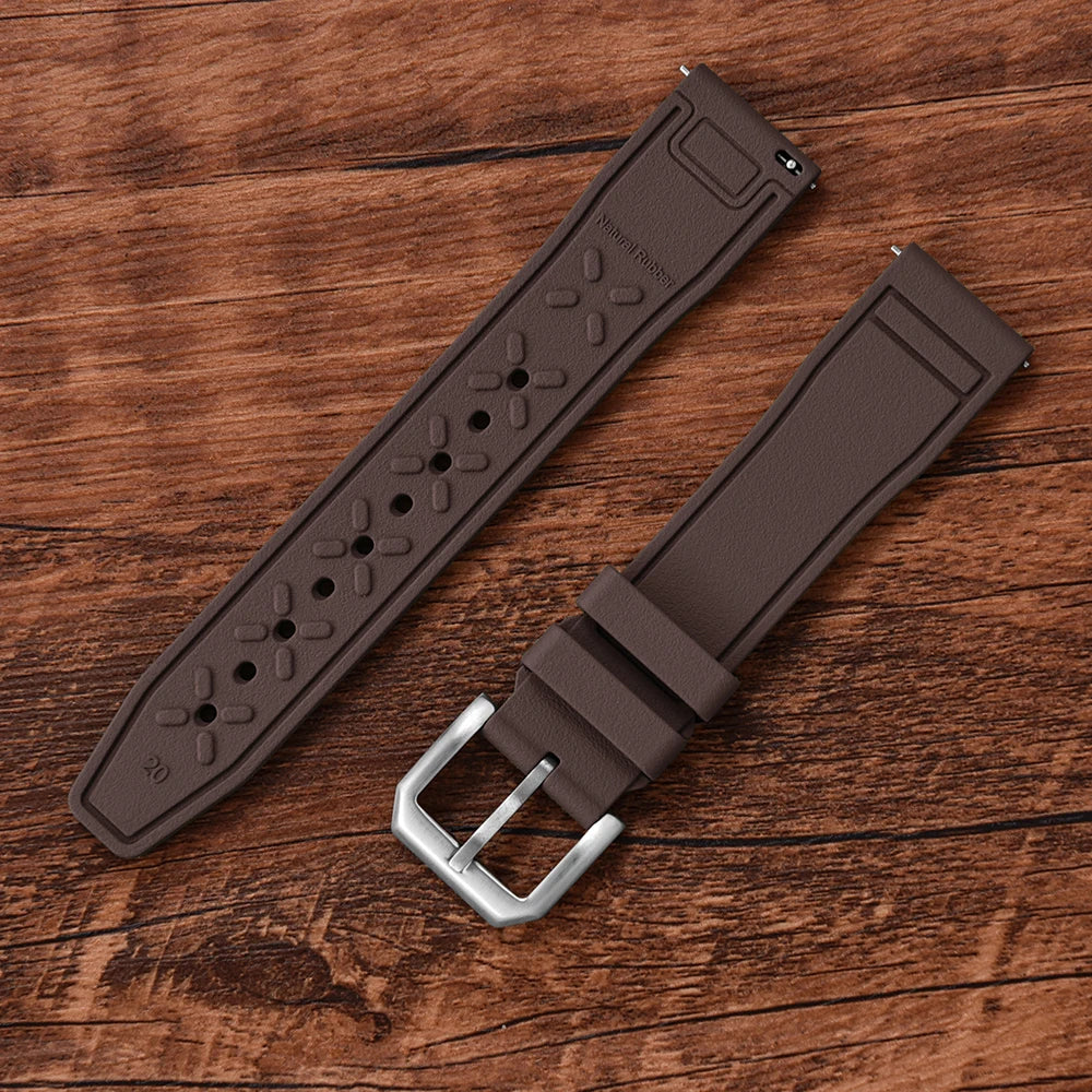 FKM Rubber Strap for IWC Big Pilot Mark Portugieser TOP GUN 20mm21mm 22mm Quick Release Strap Diving Sport Butterfly Buckle Band