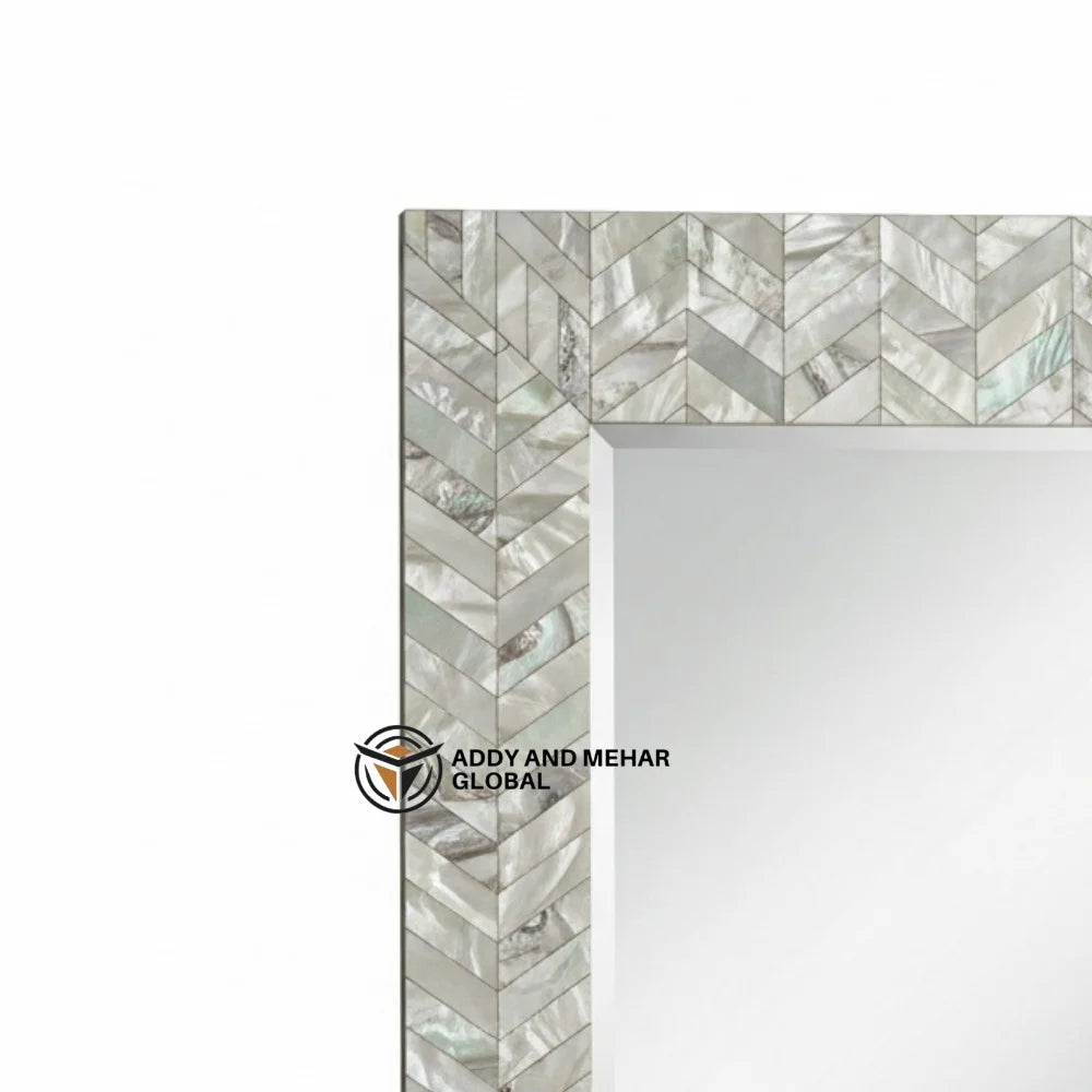High-End MDF Art Deco Square Handmade Eco-Friendly 5mm Thick Framed Decorative Wall Mirror with Wedding Occasion for Export