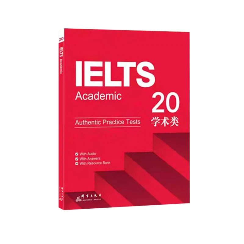1 book English Ielts 17/18/19/20 Academic Speaking Listening Reading Writing Study Book Workbook Authentic Practice Tests