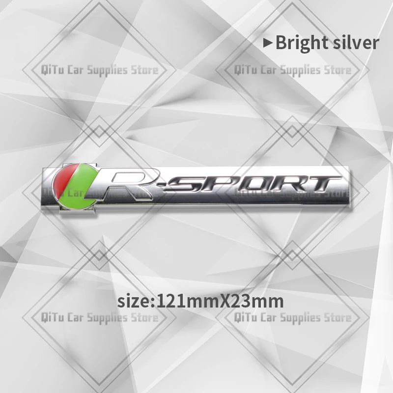 Zinc Alloy S R Sport Badge Car Body Trunk Emblem 3D Grille Sticker For F-Type F-Pace S-Type XFR XE XF XJ XK XJR XFR XEL XJS XJ6