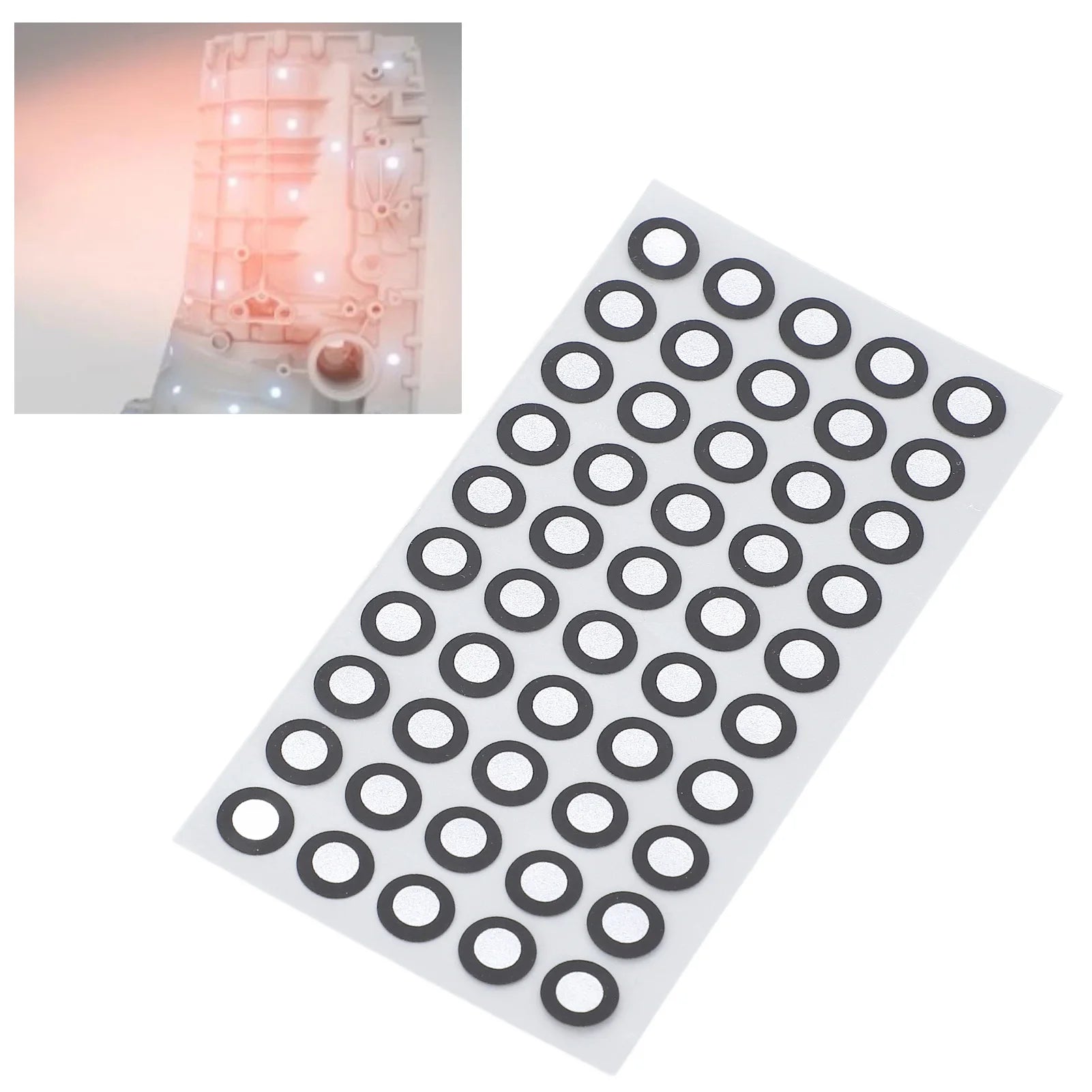 1000 Pcs/20 Sheets 3D Scanning Marker ID 6mm OD 10mm High Reflection Strong Adhesion 3D Tracking Dot Reference Point Marker