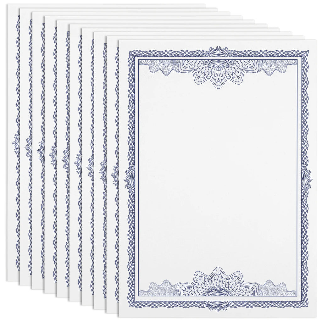 10Pcs Blank Certificate Paper Long Lasting for Class Diplomas and Sports Certificates Certificate Paper School Supply