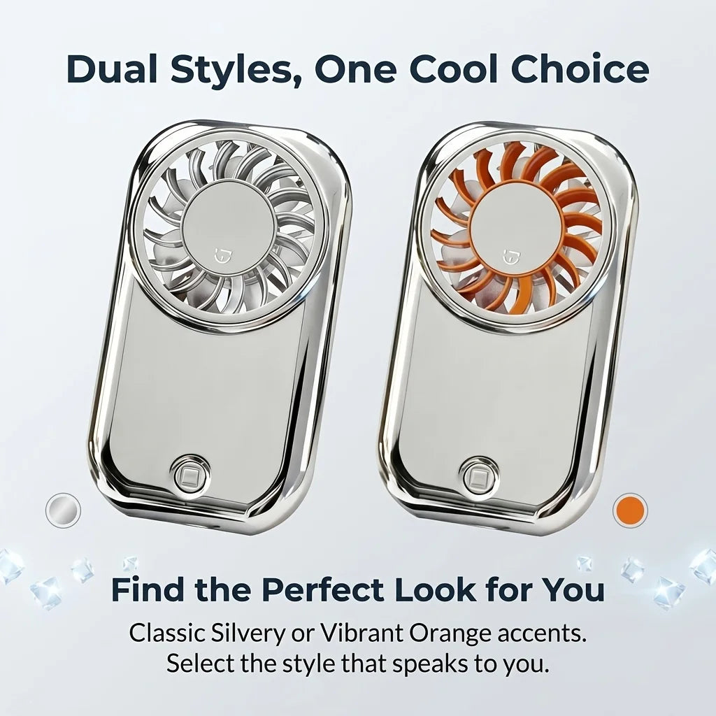 Portable mini fan | silent | long battery life/mini handheld fan, portable USB charging pocket fan, 5-speed silent cooling fan