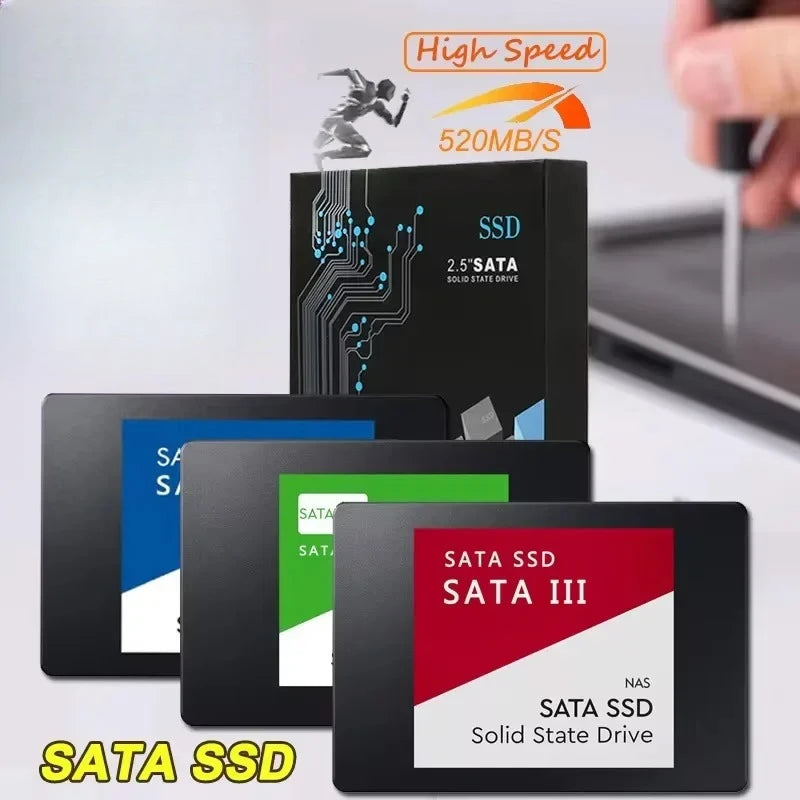 Original SATA Portable External SSD Hard Drive 3 Interface High Speed Large Capacity Storage for Laptops Desktops Phones
