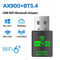 AX900 Wifi 6 Mini USB Dongle Network Card BT 5.4 Receiver Dongle For Win 10/11 PC Dual Band 2.4G/5Ghz
