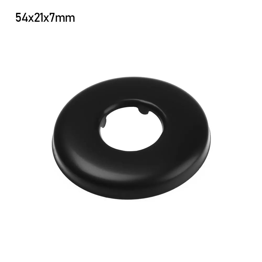 Black Shower Faucet Decorative Cover Stainless Steel Water Pipe Wall Covers Heat Resistant Durable Bathroom Kitchen Accessories