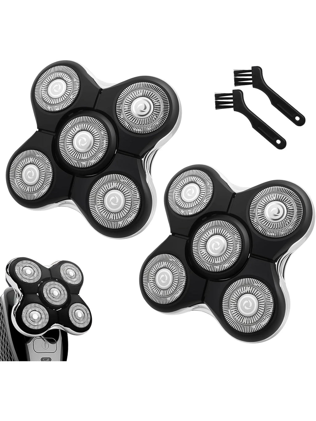 1/2/3Pcs Shaver Replacement Heads Compatible with Balder XR7000/XR1500/XR5 Head Shaver Model  Electric Shaving for Bald Men