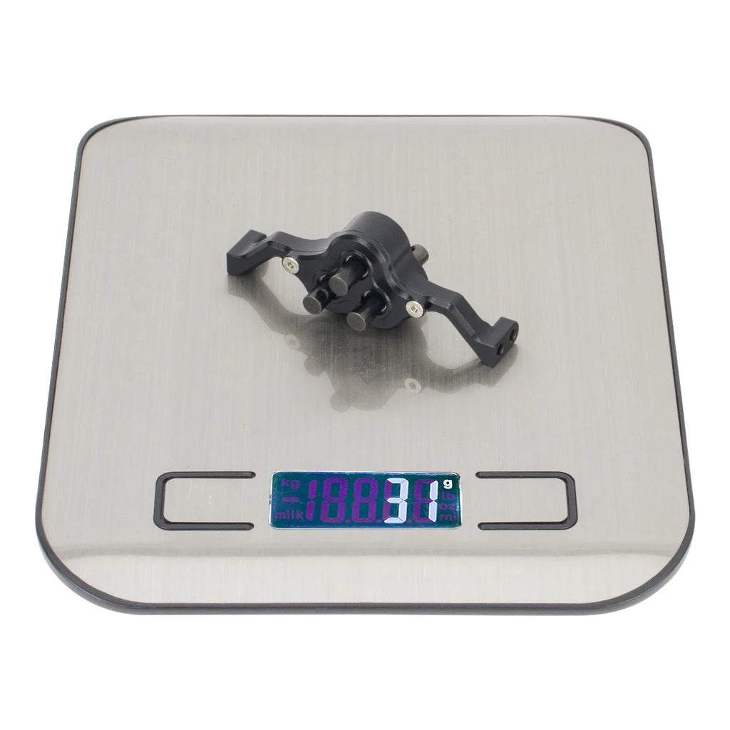 Aluminum Transfer Case Gearbox 70mm Width Underdrive 30% for 1/10 RC Crawler Cheater Rigs LCG Chassis Build DIY Upgrade Parts