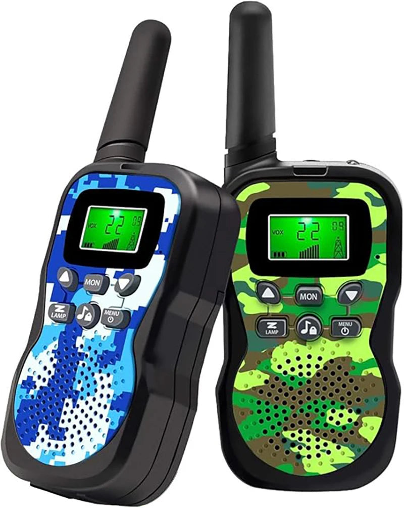 Kids Walkie Talkies with Flashlight and LCD Screen,3 Miles Range Walkie Talkies for Kids Outside Adventures Camping Hiking