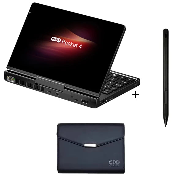 【Hot Sale】GPD Pocket4  Latest AMD AI 9 HX 370/8840U 64GB 2TB NVMe 8.8" 2560×1600 144Hz 2-in-1 Laptop Tablet Palm Size MiniPC