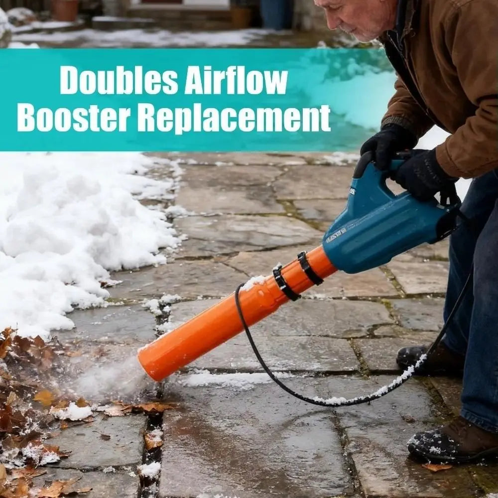 Easy to Attach Airflow Booster Circular Nozzles Doubles Airflow Leaf Blower Attachment All Weather Replacement Part