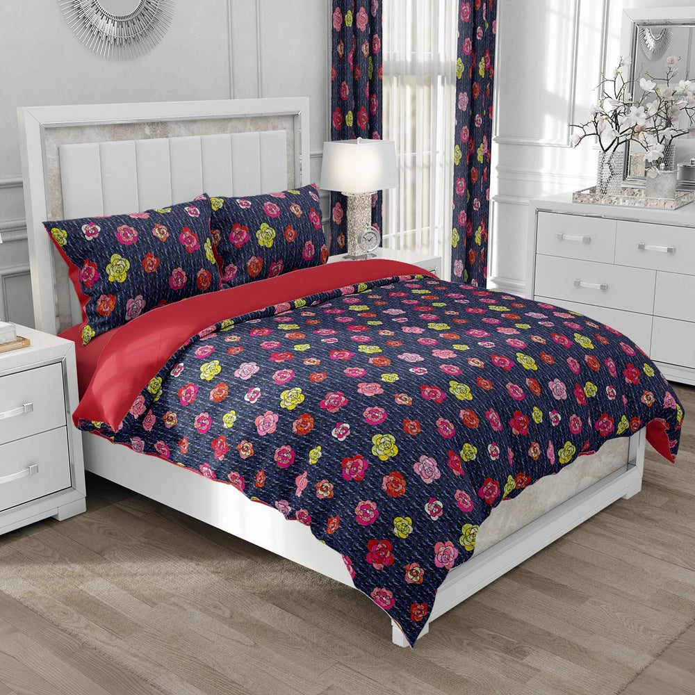 Nordic Linen Bedding set Duvet cover set King/Euro/240x220 size Bed Set Blanket/Quilt Covers for home Bedclothes bird