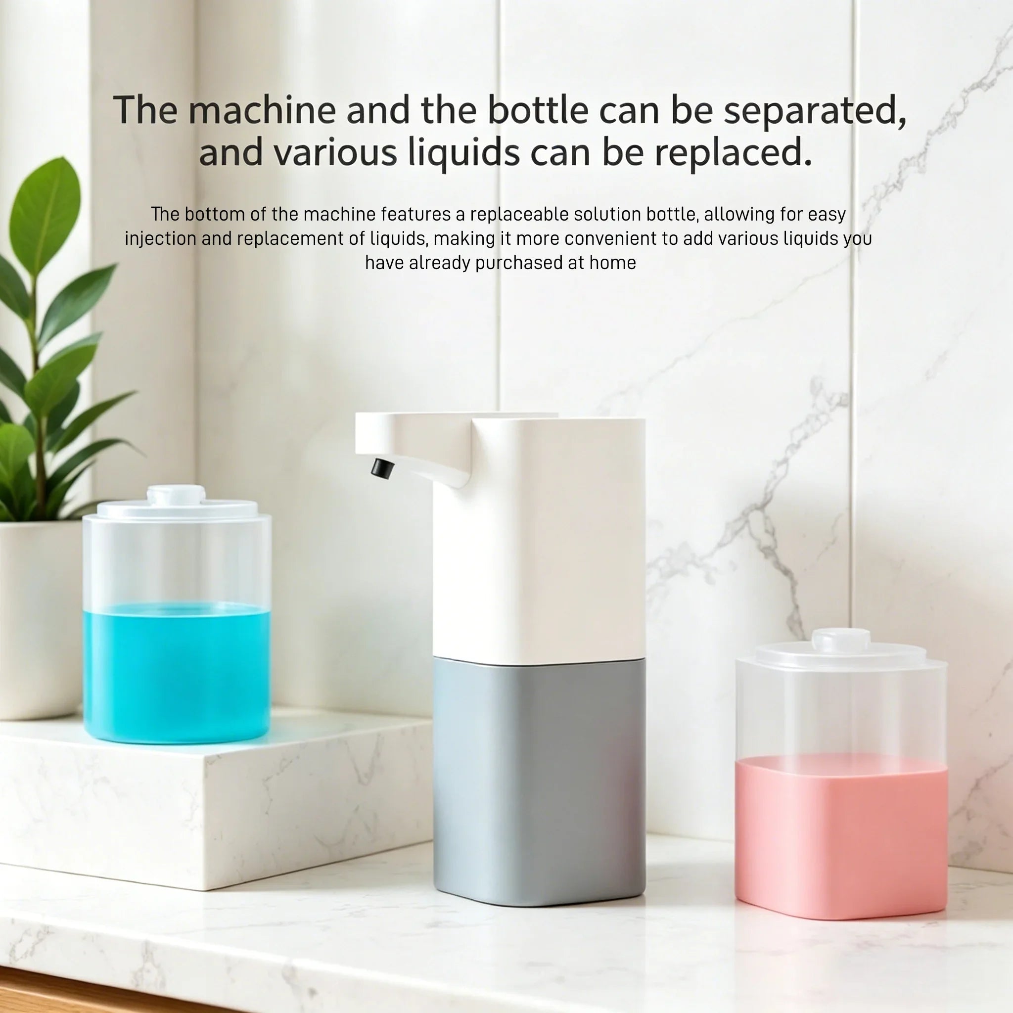 Automatic Electric Foam Soap Dispenser Touchless Sensor Hand Sanitizer Dispenser Infrared Induction for Home Bathroom Kitchen
