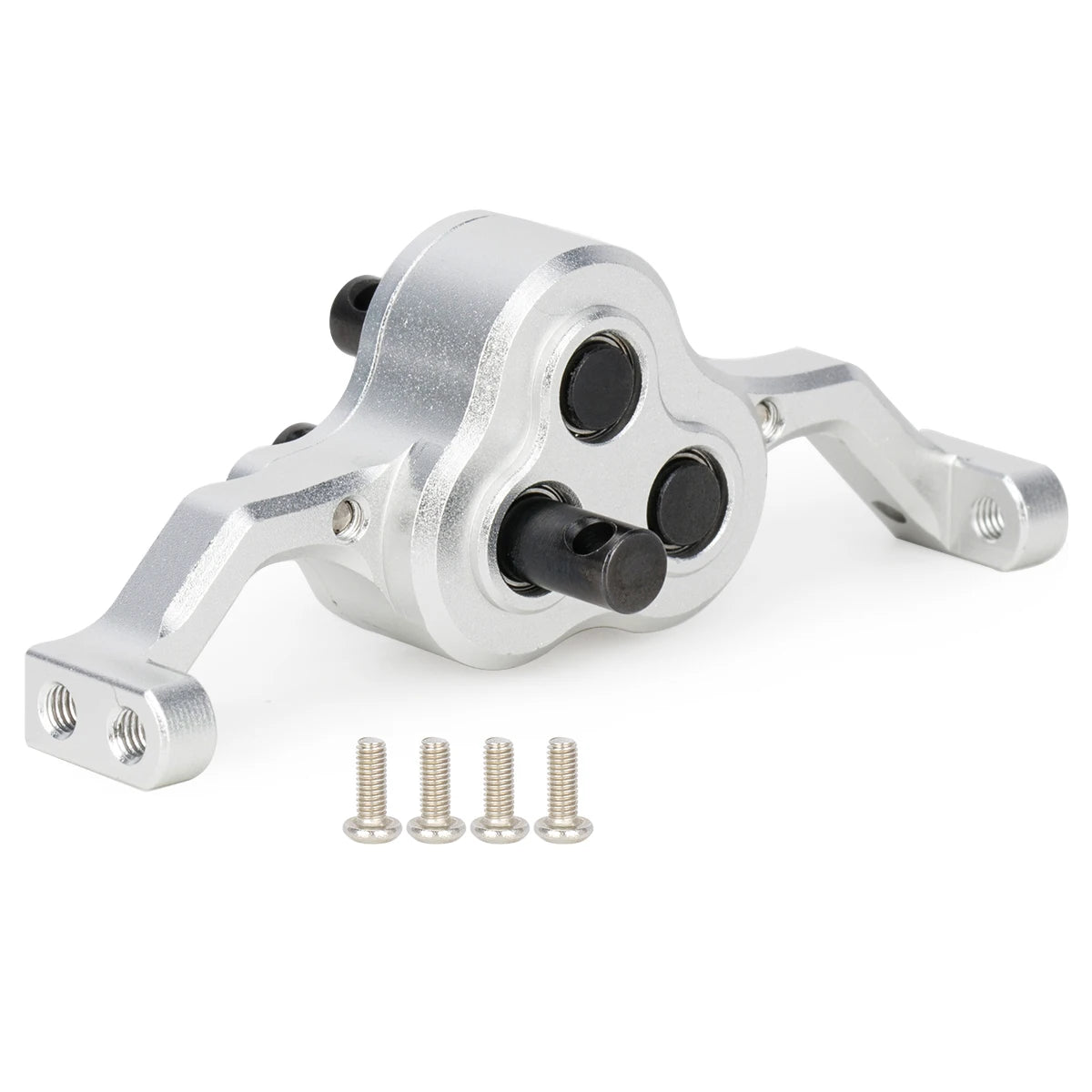 Aluminum Transfer Case Gearbox 70mm Width Underdrive 30% for 1/10 RC Crawler Cheater Rigs LCG Chassis Build DIY Upgrade Parts