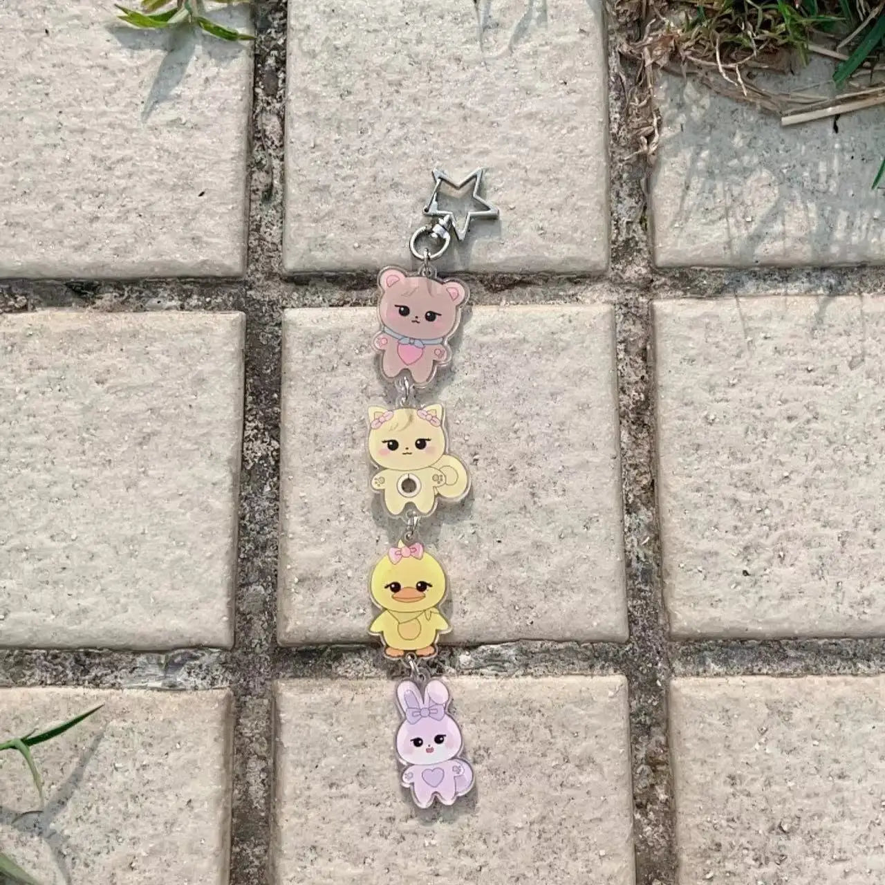 Kpop Idol Cute Plush Keychain Kawaii Cartoon Bag Charm Fan Merch Gift Women Girls Birthday Collection Accessories