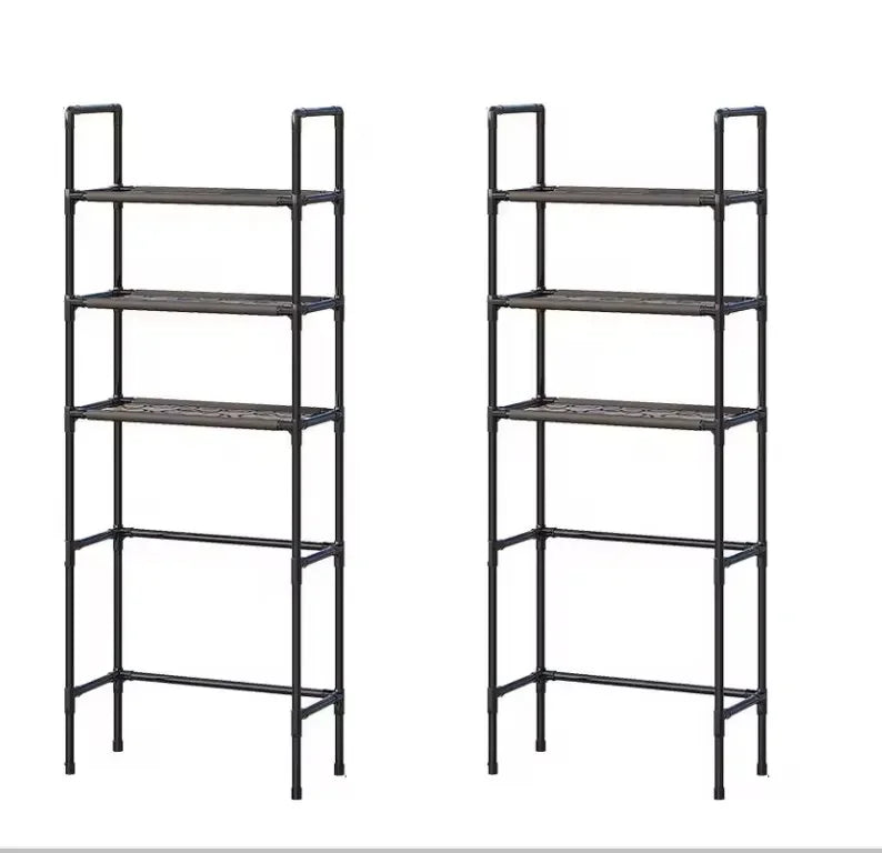 Bathroom Shelf On Toilet White Save Space With 3 Shelves Waterproof Storage Shelf Height Adjustable Legs Washing Machine Shelf
