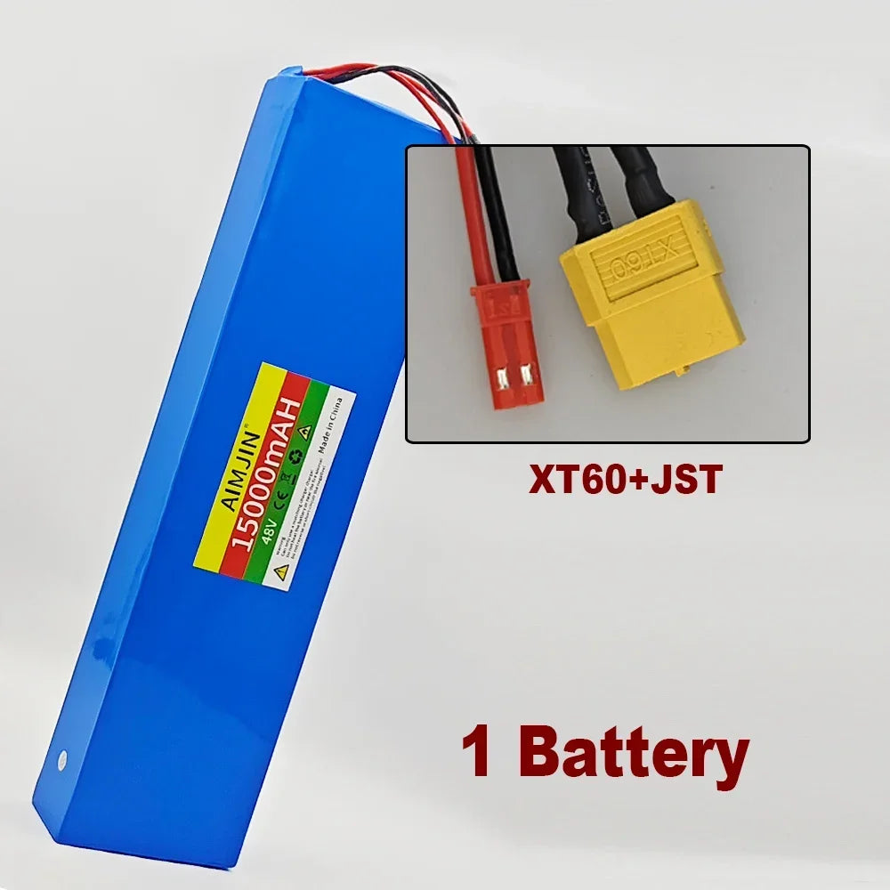 48V lithium-ion battery 48V 15Ah 1000W 13S4P lithium-ion battery pack for 54.6V for Citycoco BMS electric scooters