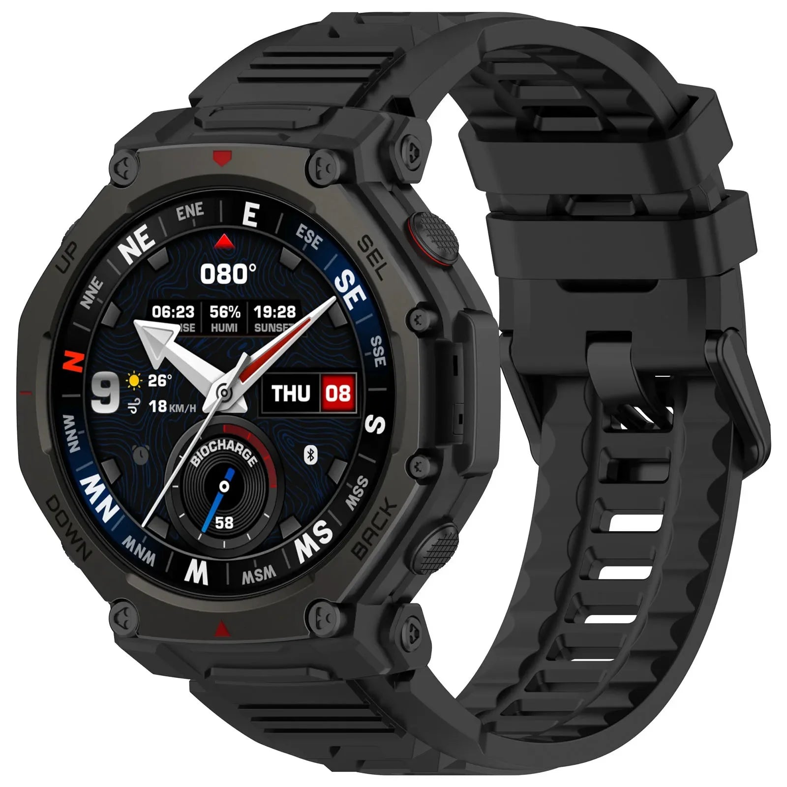 Silicone Band For Huami Amazfit T-rex 3 pro 48mm  Elastic Sport Strap For T-rex3 Pro Smartwatch Bracelet Replacement Accessories