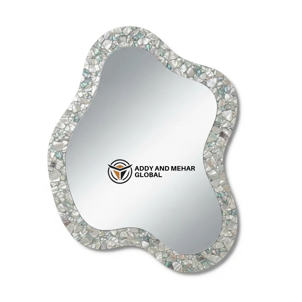 Luxury Art Deco Square MDF Handmade Wedding Wall Mirror with Eco-Friendly Decorative Design 5mm Thick Framed