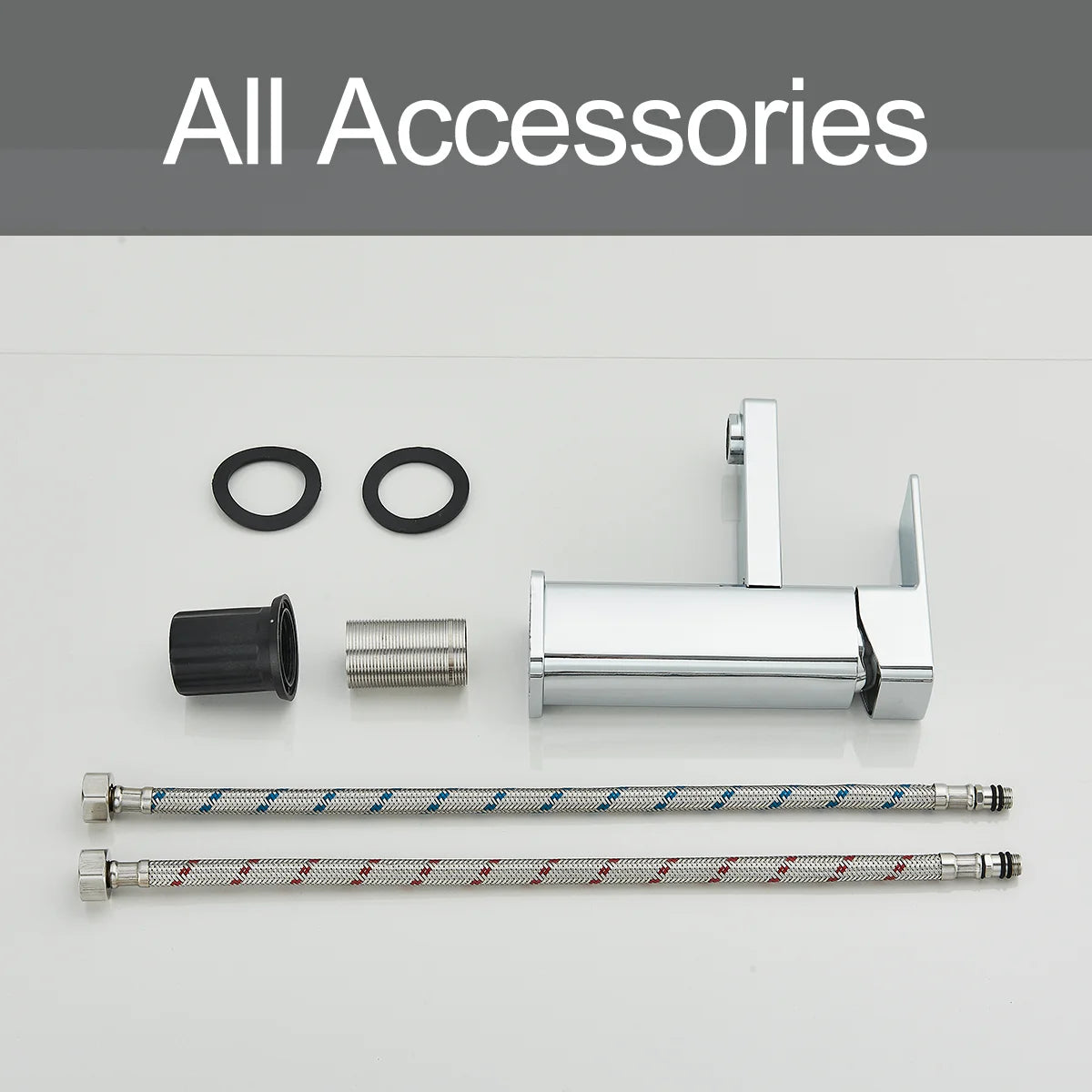 Chrome Single Handle Cold Hot Water Mixer Basin Faucet Sink Tap Deck Mount Single Hole  Bathroom Washing Tap