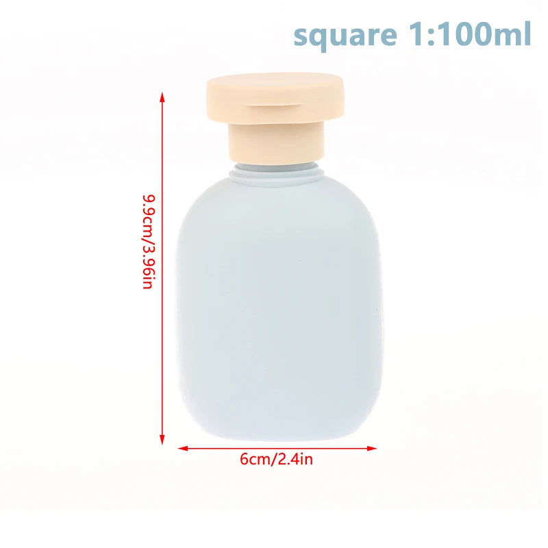 100ML-500ML Foaming Soap Dispensers Refillable Bottles Flip Lotion Bottles Avocado Green Plastic Shampoo Shower Gel