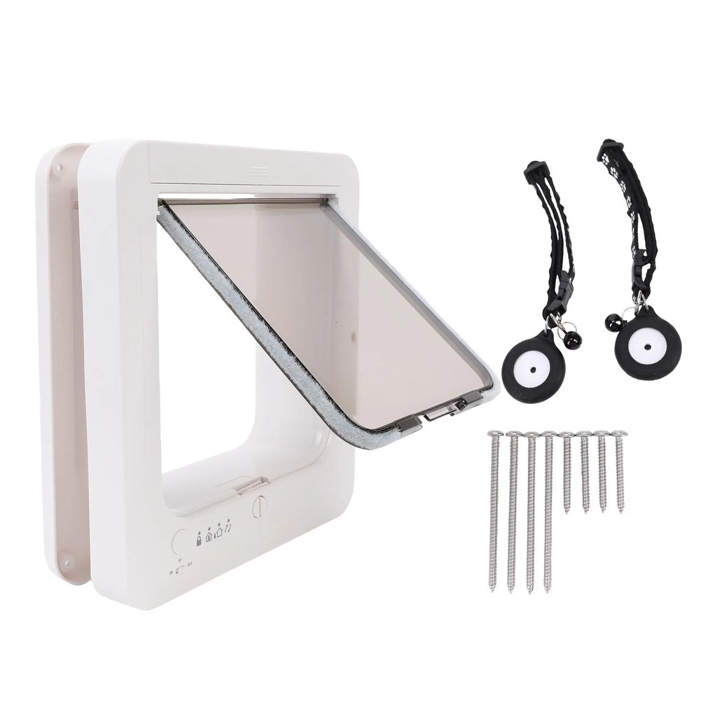 Collar Cat Door Smart Cat Door Automatic Sensing with Collar Activated Easy Installation Pet Door for Home Smart Cat Door