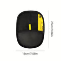 Upgrade Edition Large Pet Static Hair Removal Gloves - Black Polypropylene Cat Grooming Gloves with Yellow Accents