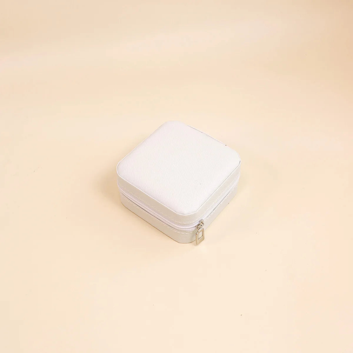 Mini jewelry storage box portable family travel earrings necklace storage box female ring organizer PU leather display box