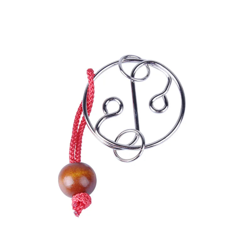 Classic Intelligence Metal Wire Puzzle Baffling Brain Teaser Magic Rings Puzzles Game for Adults Children