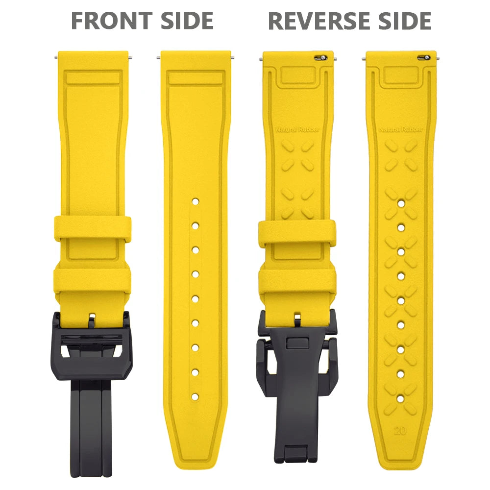 FKM Rubber Strap for IWC Big Pilot Mark Portugieser TOP GUN 20mm21mm 22mm Quick Release Strap Diving Sport Butterfly Buckle Band