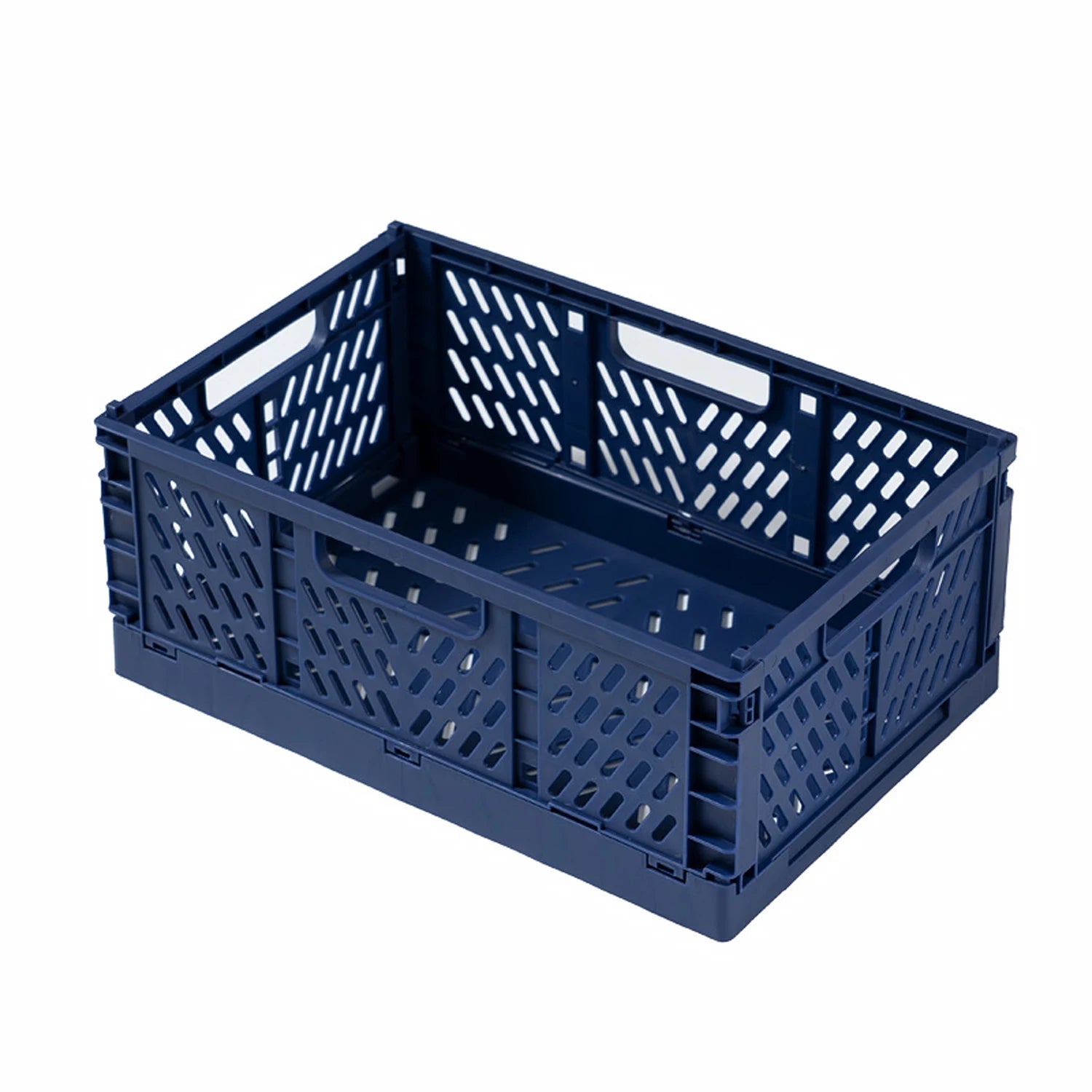 New Arrival Foldable plastic storage basket, desktop stackable storage basket, snack storage box, living room storage box