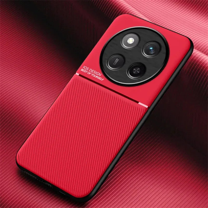 For Honor Magic7 Lite 5G Case Leather Car Magnetic Holder Shockproof Coque Magic 7Lite Soft TPU Frame Protect Cover Full Wrapped