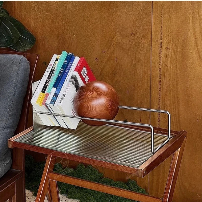 Creative Gravity Ball Bookstand Mid-Century Bauhaus Decor Organizer Novelty Desktop Magazine Holder Chic Office Newspaper Rack