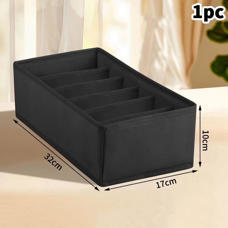〔White〕Drawer Underwear Socks Bra Storage Box Clothes Storage Organizer Underwear Bag Wardrobe Box Cabinet Drawer Organizer