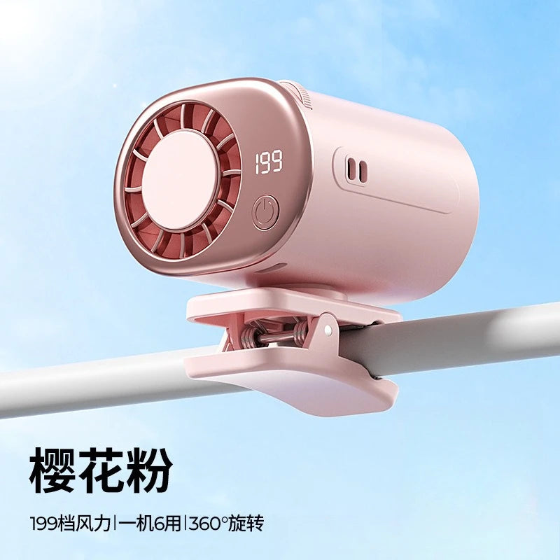 Portable Fans Convenient Creative Small Fan Pocket Hand-held Fan Lightweight Handheld Mini Fans for Outdoor Camping Clip Fans