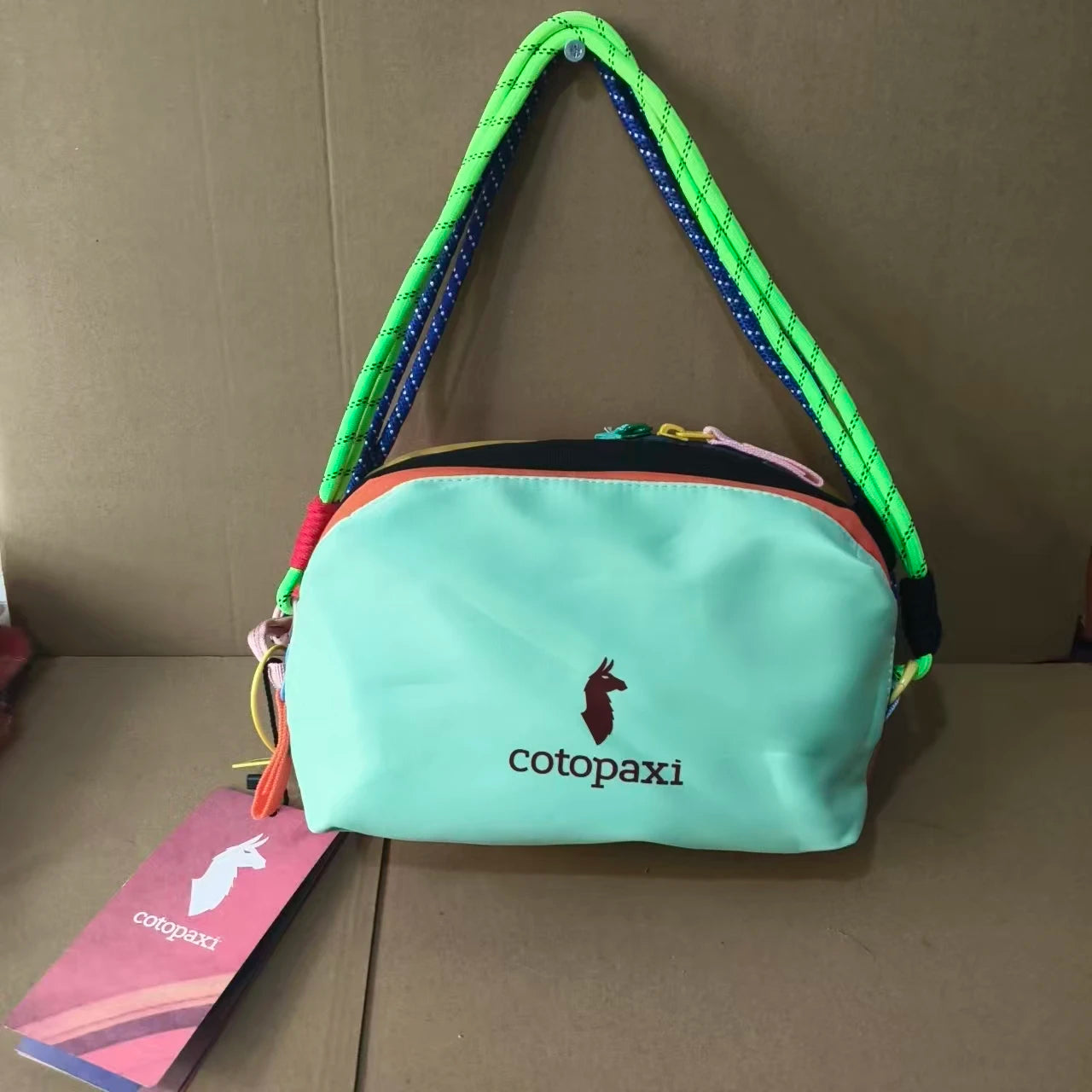 Alpaca Dopamine-Colored Wash & Storage Bag, featuring three main zipper compartments for organized separation. Portable and reas