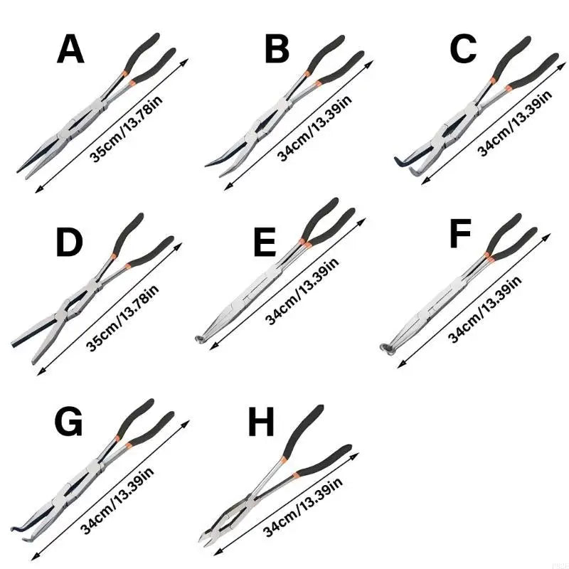 P82E Double Joint Long Handle Plier High Carbon Steel Multifunctional Double Joint Pliers for Homes Garage Outdoor Use