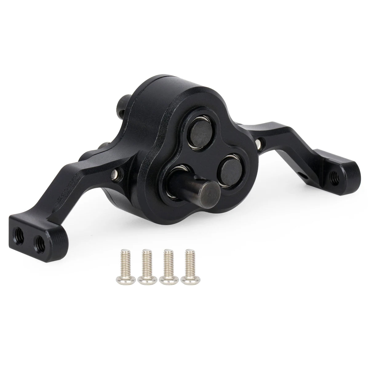 Aluminum Transfer Case Gearbox 70mm Width Underdrive 30% for 1/10 RC Crawler Cheater Rigs LCG Chassis Build DIY Upgrade Parts