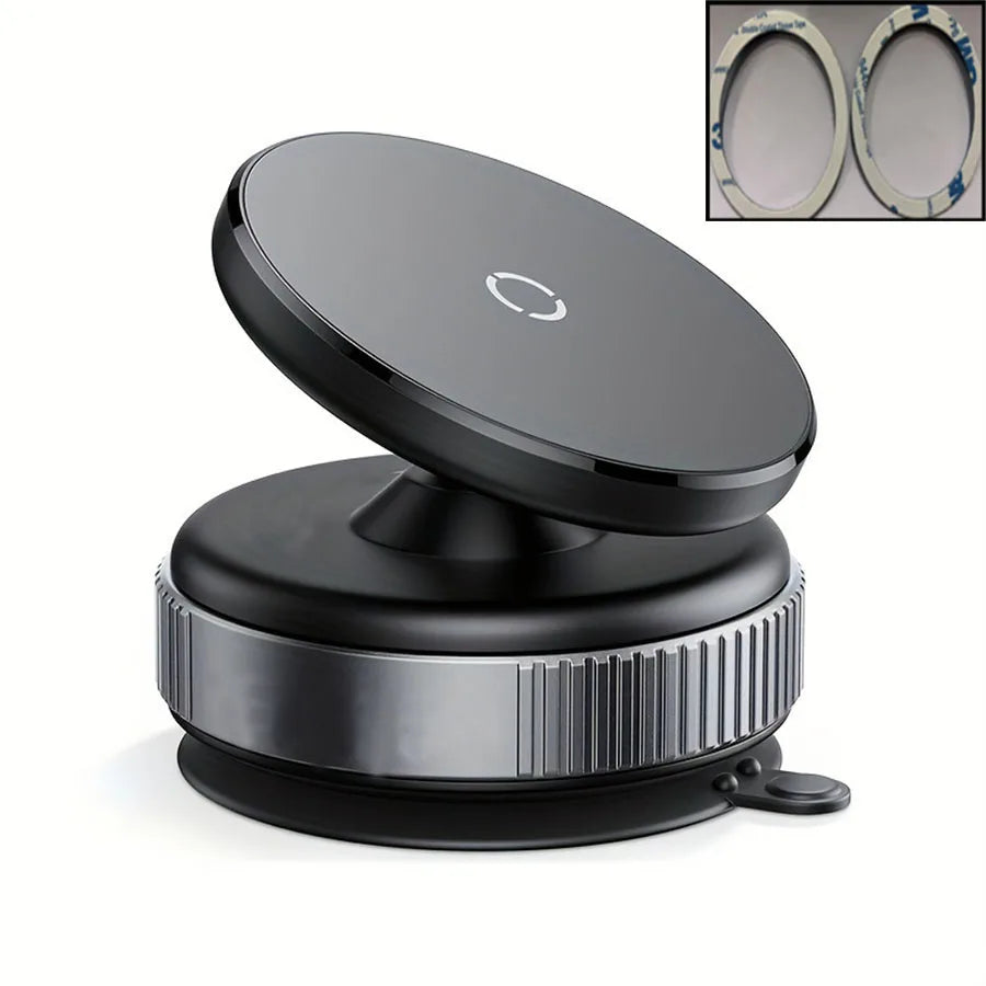 utton Exhaust Vacuum Magnetic car Phone Holder - Portable, Easy to Use Strong Suction Foldable & Stretchable Dual-Sided Adhesion