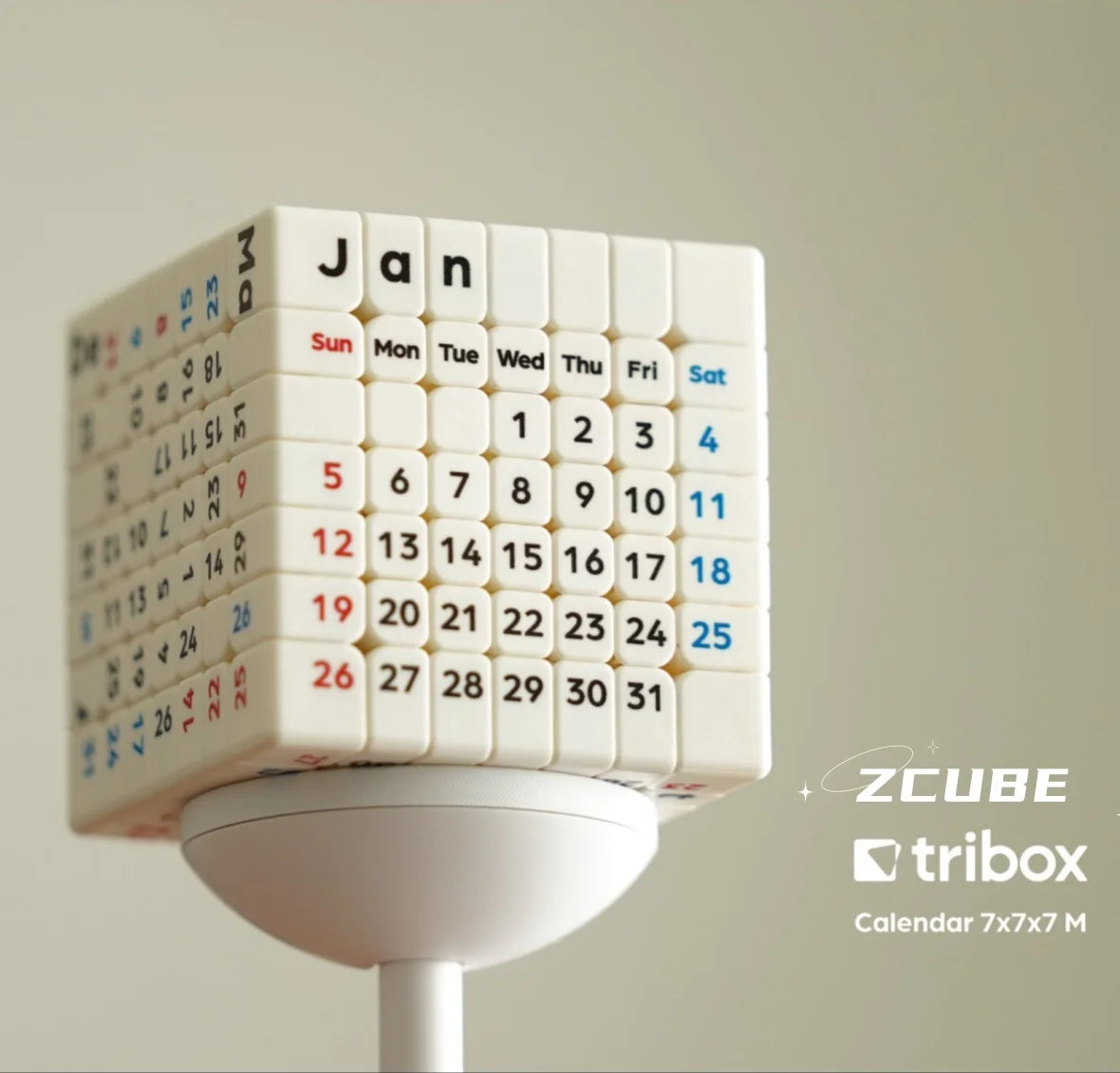 Z-Cube & Tribox Calendar 7x7 Magnetic Cube  7x7x7 Speed Cube Professional Puzzle Toys